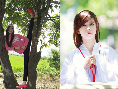 Tiết lộ bất ngờ về cô gái trong bức ảnh "xoạc chân đo cây" hút nghìn like