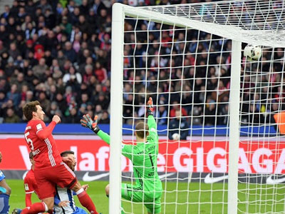 Hertha Berlin 1-1 Bayern Munich: Bayern hòa nghẹt thở nhờ bàn thắng phút 90+6