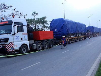 Tàu đường sắt Cát Linh - Hà Đông về đến Hà Nội đêm qua