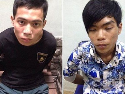 Lật mặt hai tên cướp từ chiếc điện thoại màu hồng