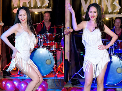 Minh Thư gái nhảy mặc sexy hát "Con bướm xuân" ngày trở lại