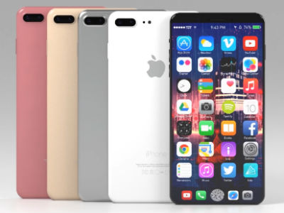 Ý tưởng iPhone 8 với Touch ID ẩn và "vùng chức năng"