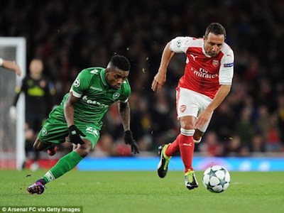 Santi Cazorla sớm tạm biệt mùa giải 2016-17