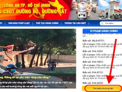 TP.HCM: Người dân có thể xem thông tin phạt nguội qua mạng