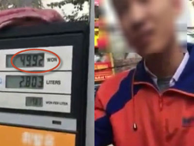 Clip: Đổ xăng thiếu 80 đồng, người đàn ông quyết đòi bằng được