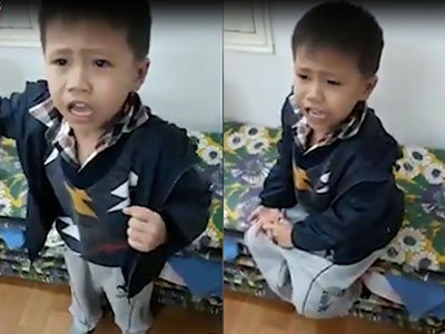 Clip lời nhận lỗi dễ thương của bé trai: "Con xin lỗi... để về ba dạy cho con trưởng thành hơn"