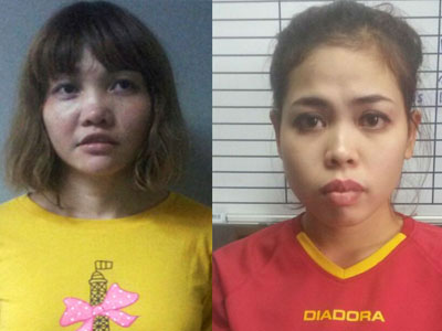Malaysia nói hai nữ nghi phạm vụ ông Kim Jong-nam không phơi nhiễm chất độc VX