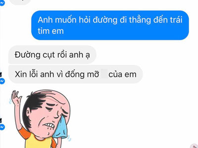 Chết cười với trào lưu nhắn tin hỏi "đường vào tim anh"