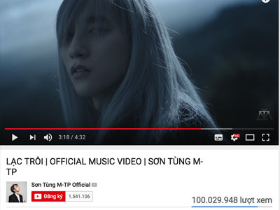 Lại một kỉ lục Vpop mới nữa được lập bởi Sơn Tùng M-TP