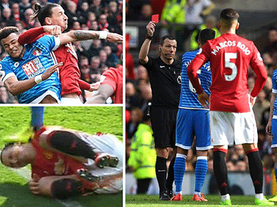 Vì sao đội trưởng của Bournemouth bị đuổi sau tình huống chơi xấu của Ibrahimovic?