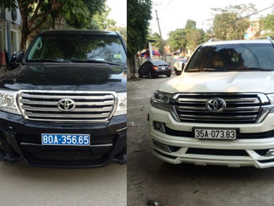 Nghi vấn 2 xe ô tô tiền tỷ không dán tem đăng kiểm, đeo biển giả