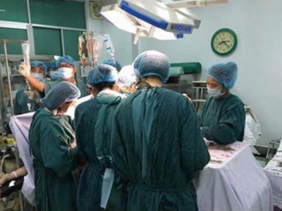 4 bệnh viện phối hợp cứu sản phụ vỡ tử cung