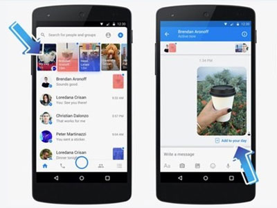 Facebook ra mắt tính năng Messenger Day gần giống Snapchat Stories
