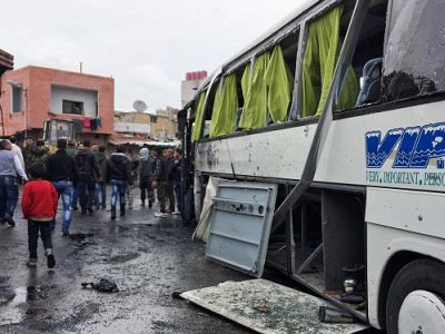 Đánh bom liên hoàn ở thủ đô Syria, hơn 40 người chết