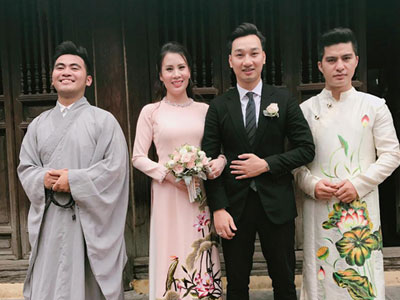 MC Thành Trung làm lễ hằng thuận với vợ 9X
