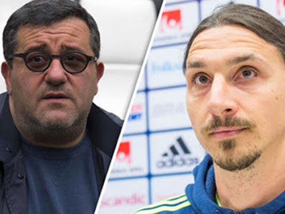 Siêu cò Raiola đàm phán đưa Ibrahimovic sang Mỹ