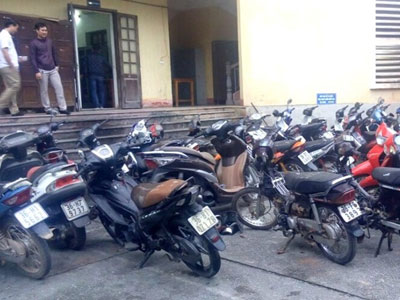 Gã trai trộm hơn 30 xe máy bị bắt quả tang