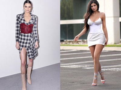 Chị em nhà Kendall Jenner cuồng mốt corset