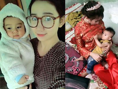 Chuyện hậu trường bất ngờ của cô dâu vừa mặc váy cưới vừa cho con bú gây sốt trên diễn đàn chị em