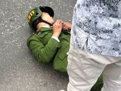 Người vi phạm bỏ chạy, tông trọng thương một chiến sĩ công an