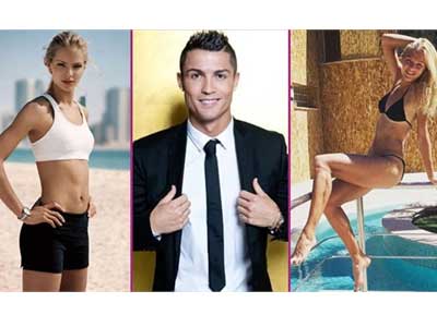 Thân mật với "gái lạ", Ronaldo khiến bồ tức điên