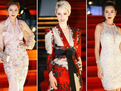 Dàn mỹ nhân Vbiz diện váy áo lộng lẫy, đọ dáng cùng Coco Rocha trên thảm đỏ