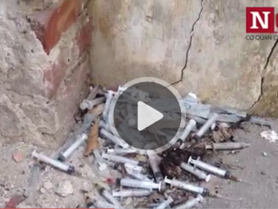 Clip: Kim tiêm dính máu rải la liệt ở hàng chục biệt thự hạng sang