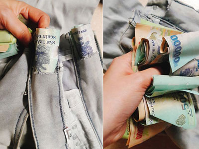 Nghẹn lời với lý do chồng giắt “quỹ đen” trong cạp quần cũ