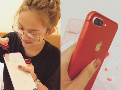 Xa thiếu gia Phan Thành, Thúy Vi làm thế này để có iPhone7 đỏ