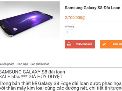 Xuất hiện Samsung Galaxy S8 nhái tại Việt Nam, giá 3 triệu đồng