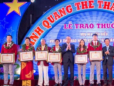 Hoàng Xuân Vinh được tôn vinh trong ngày thể thao Việt Nam