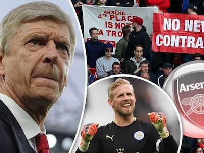 Không rời Arsenal, Wenger nhắm mua thủ thành Kasper Schmeichel