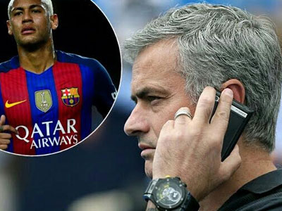 Mourinho gọi điện trực tiếp thuyết phục Neymar về Man Utd