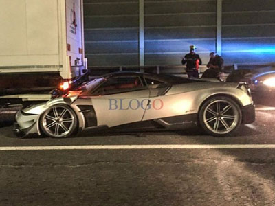 Siêu xe Pagani Huayra BC 2,5 triệu USD đầu tiên gặp nạn