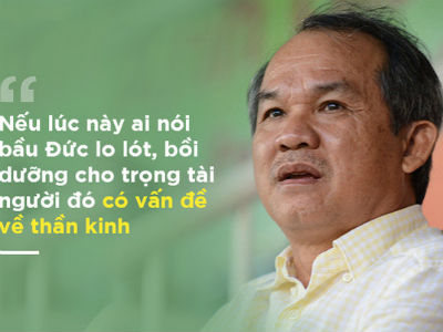 Bị nhắc chuyện "đút lót" tiền đô, bầu Đức đăng đàn mắng "có lẽ ông ấy đang bị bệnh"