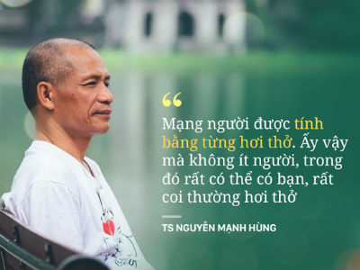 TS Nguyễn Mạnh Hùng: "Rất nhiều người đang ngủ sai giờ. Họ không biết đường tới nghĩa địa dần ngắn lại"