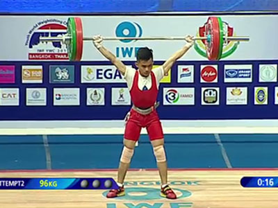 Lê Nguyễn Quốc Bảo giành HC vàng cử giật trẻ thế giới
