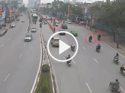 "Soi" camera giao thông lần ra nhóm chọc thủng lốp ôtô để trộm tiền