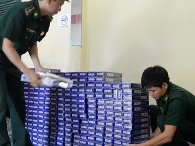 Hầm bí mật chứa thuốc lá lậu trên tàu cá
