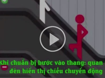 Clip: Kỹ năng đi thang cuốn để không xảy ra tai nạn