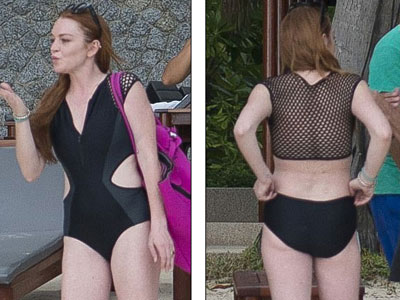 Lindsay Lohan khoe dáng, tắm biển tại Thái Lan