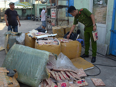 600kg sụn gà không rõ nguồn gốc chuyển vào Đà Nẵng