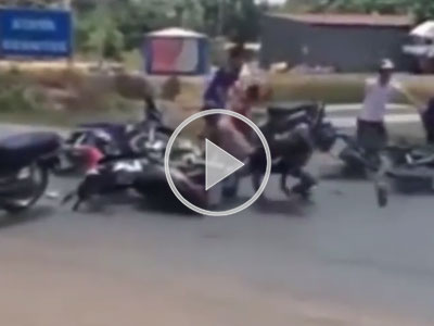 Video: Những pha chống trả của các tay nài thuốc lá lậu