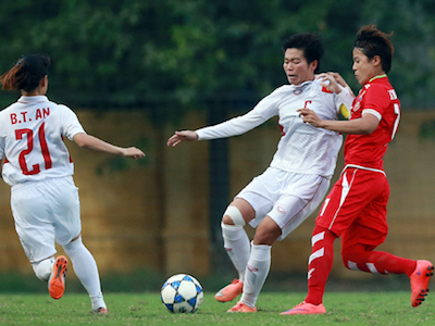 Đả bại Myanmar, nữ Việt Nam giành vé dự Asian Cup 2018