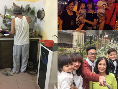 Nàng dâu khoe ảnh bố chồng rửa bát hộ, "sống chung với mẹ chồng" được yêu thương cưng chiều khiến chị em ước ao