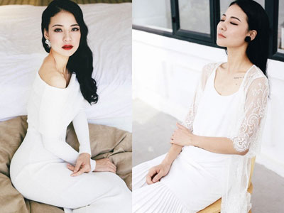 Hoa hậu Trần Thị Quỳnh diện đồ gợi cảm khoe hình xăm bí ẩn