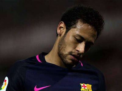 Neymar nhận án treo giò ba trận, vắng mặt ở El Clasico
