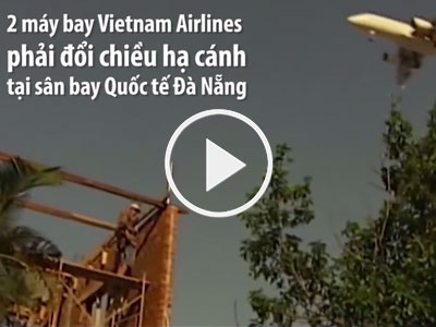 Video: 2 máy bay chuyển hướng hạ cánh vì giàn phun bê tông