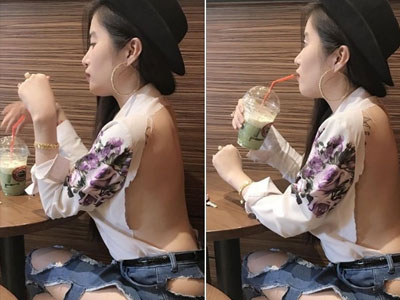 Nữ DJ trẻ mặc quần áo rách rưới như cái bang tung clip nhảy sexy