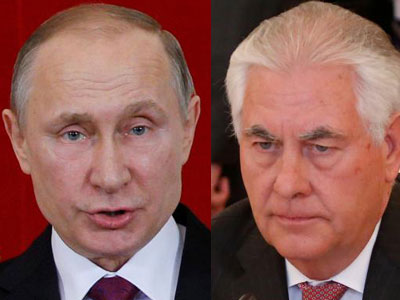 Putin đổi lịch, tiếp Ngoại trưởng Mỹ Tillerson
